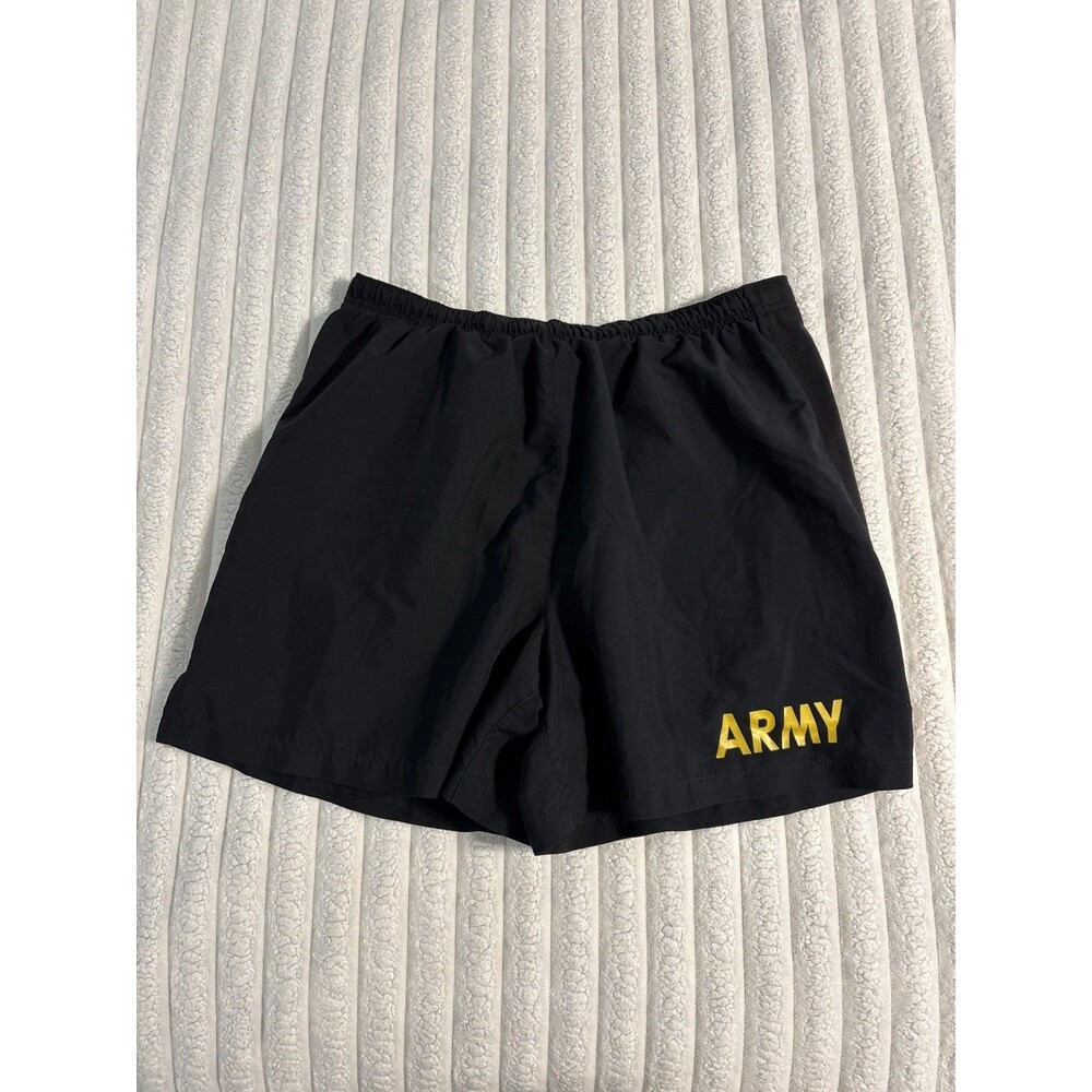 US Military APFU Shorts Army men’s medium Black and Gold PT Physical Fitness